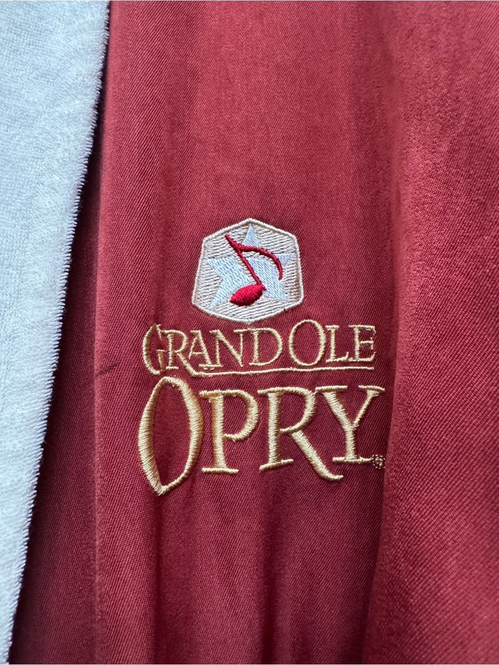 Grand Old Opry Heavy Terry Cloth Lined Robe - Picture 2 of 10